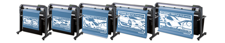 Dieses Bild zeigt die Graphtec FC8600-Serie, Schneideplotter für die Produktion