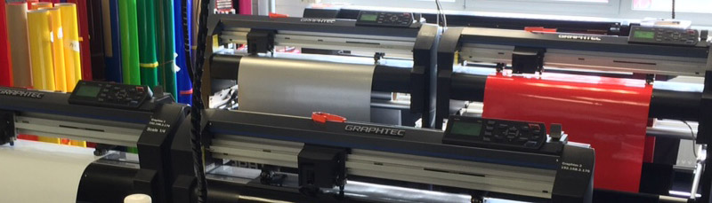 Schneideplotter im Einsatz