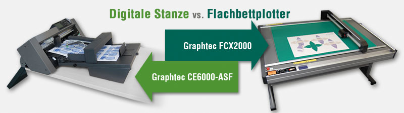 Digitale Stanze vs. Flachbettplotter