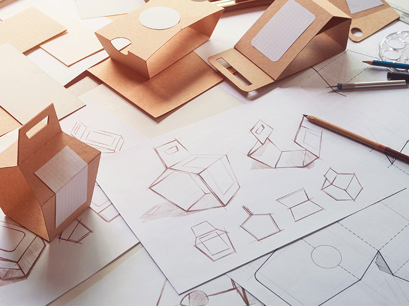 Verpackungsmuster - Graphtec FCX-Flachbettschneideplotter