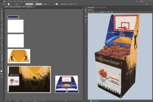Die EngView Software ist nahtlos in Illustrator eingebettet.